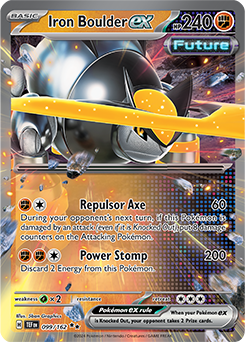 Iron Boulder ex 99/162 Pokémon card from Temporal Forces for sale at best price