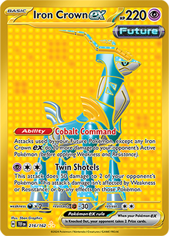 Iron Crown ex 216/162 Pokémon card from Temporal Forces for sale at best price
