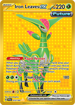 Iron Leaves ex 213/162 Pokémon card from Temporal Forces for sale at best price
