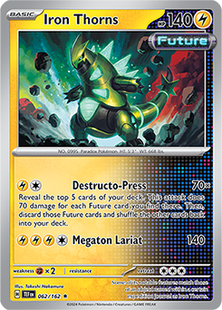 Iron Thorns 62/162 Pokémon card from Temporal Forces for sale at best price