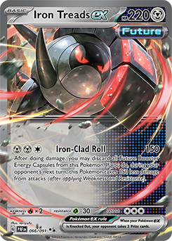 Iron Treads ex 66/91 Pokémon card from Paldean fates for sale at best price