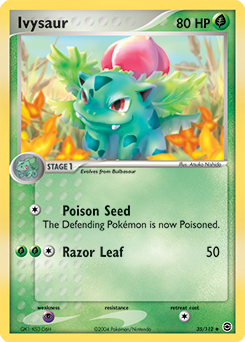 Carte Pokémon Herbizarre 35/112 de la série Ex Rouge Feu Vert Feuille en vente au meilleur prix