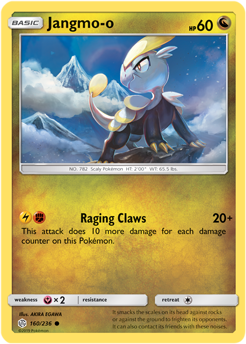 Jangmo-o 160/236 Pokémon card from Cosmic Eclipse for sale at best price