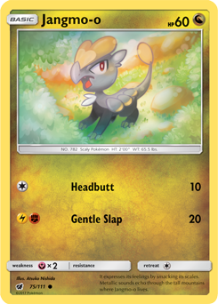 Jangmo-o 75/111 Pokémon card from Crimson Invasion for sale at best price