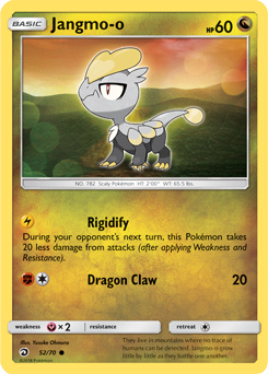 Jangmo-o 52/70 Pokémon card from Dragon Majesty for sale at best price
