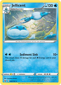Jellicent 42/163 Pokémon card from Battle Styles for sale at best price