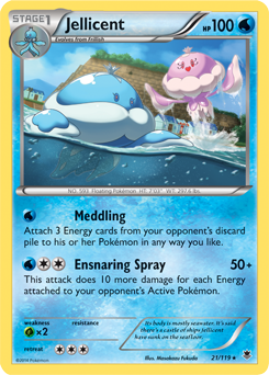Jellicent 21/119 Pokémon card from Phantom Forces for sale at best price