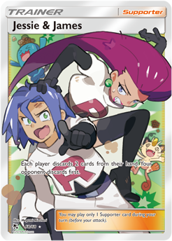 Full Art Trainer Pokémon card Jessie James 68/68 from Hidden Fates expansion