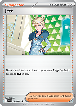Uncommon Pokémon card Jett 79/84 from Pitch Black expansion