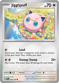 Jigglypuff 39/165 Pokémon card from 151 for sale at best price