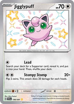 Jigglypuff 198/91 Pokémon card from Paldean fates for sale at best price