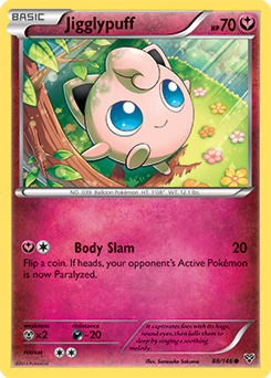 Common Pokémon card Jigglypuff 88/146 from X&Y expansion