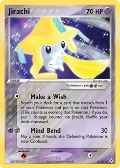 Carte Pokémon Jirachi 8/101 de la série Ex Légendes Oubliées en vente au meilleur prix