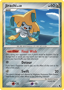 Jirachi 7/111 Pokémon card from Rising Rivals for sale at best price