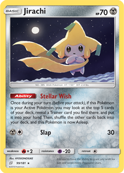 Jirachi 99/181 Pokémon card from Team Up for sale at best price