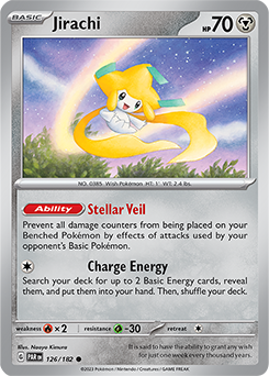 Jirachi 126/182 Pokémon card from Paradox Rift for sale at best price