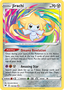 Jirachi 119/185 Pokémon card from Vivid Voltage for sale at best price