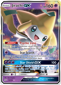 Jirachi GX 79/236 Pokémon card from Unified Minds for sale at best price