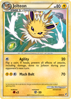 Jolteon 45/95 Pokémon card from Call of Legends for sale at best price