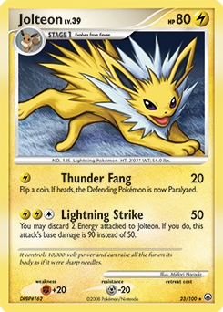 Jolteon 23/100 Pokémon card from Majestic Dawn for sale at best price