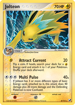 Carte Pokémon Voltali 8/115 de la série Ex Forces Cachées en vente au meilleur prix