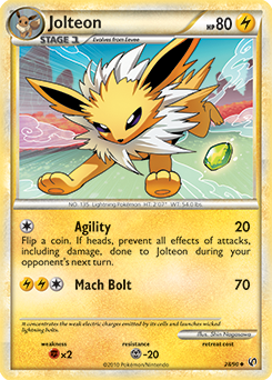Jolteon 28/90 Pokémon card from Undaunted for sale at best price