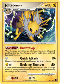Jolteon 26/111 Pokémon card from Rising Rivals for sale at best price