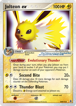 Jolteon EX 109/113 Pokémon card from Ex Delta Species for sale at best price