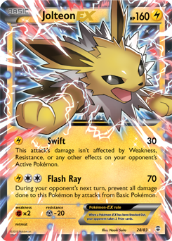 Jolteon EX 28/83 Pokémon card from Generations for sale at best price