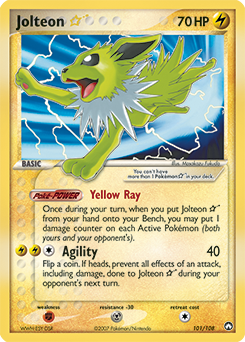 Jolteon Star 101/108 Pokémon card from Ex Power Keepers for sale at best price