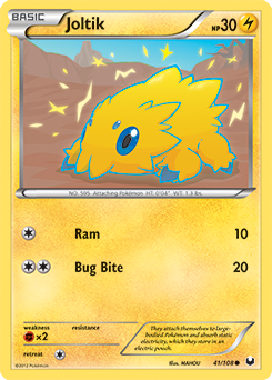 Joltik 41/108 Pokémon card from Dark Explorers for sale at best price