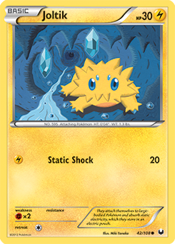Joltik 42/108 Pokémon card from Dark Explorers for sale at best price