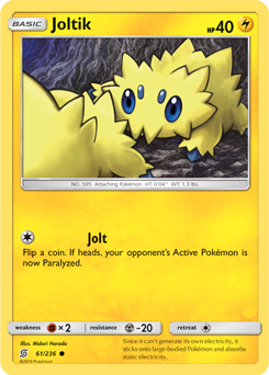 Joltik 61/236 Pokémon card from Unified Minds for sale at best price