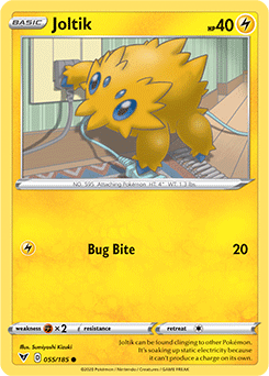 Common Pokémon card Joltik 055/185 from Vivid Voltage expansion