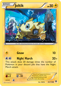 Joltik 26/119 Pokémon card from Phantom Forces for sale at best price