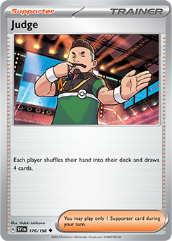 Uncommon Pokémon card Judge 176/198 from Scarlet & Violet expansion
