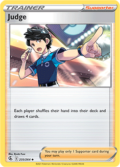 Uncommon Pokémon card Judge 235/264 from Fusion Strike expansion