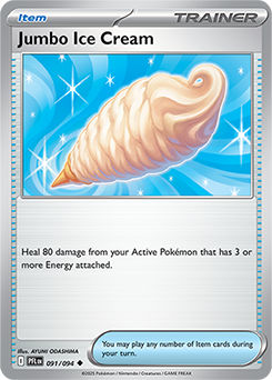 Uncommon Pokémon card Jumbo Ice Cream 91/94 from Phantasmal Flames expansion