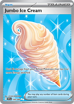 Ultra rare Pokémon card Jumbo Ice Cream 109/86 from Chaos Rising expansion