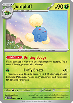 Jumpluff 003/193 Pokémon card from Paldea Evolved for sale at best price