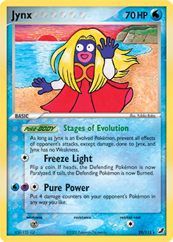 Jynx 28/115 Pokémon card from Ex Unseen Forces for sale at best price