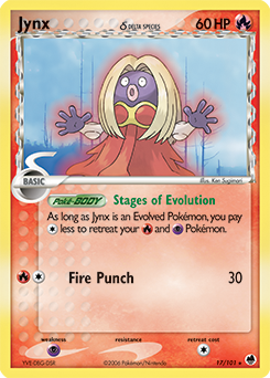 Jynx 17/101 Pokémon card from Ex Dragon Frontiers for sale at best price