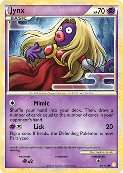 Jynx 69/123 Pokémon card from HeartGold SoulSilver for sale at best price