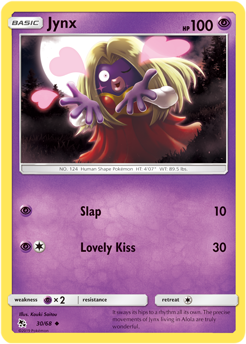 Jynx 30/68 Pokémon card from Hidden Fates for sale at best price