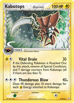 Kabutops 9/110 Pokémon card from Ex Holon Phantoms for sale at best price