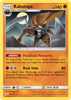 Kabutops 78/181 Pokémon card from Team Up for sale at best price
