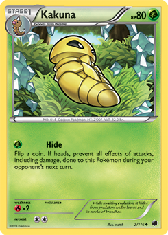 Kakuna 2/116 Pokémon card from Plasma Freeze for sale at best price