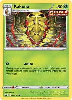 Kakuna 2/198 Pokémon card from Chilling Reign for sale at best price