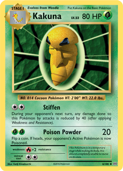 Kakuna 6/108 Pokémon card from Evolutions for sale at best price