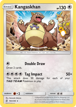 Kangaskhan 163/236 Pokémon card from Unified Minds for sale at best price